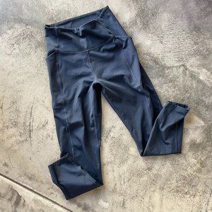 Girlfriend Collective Midnight Blue High-rise Legging Size Small 23 3/4" Inseam